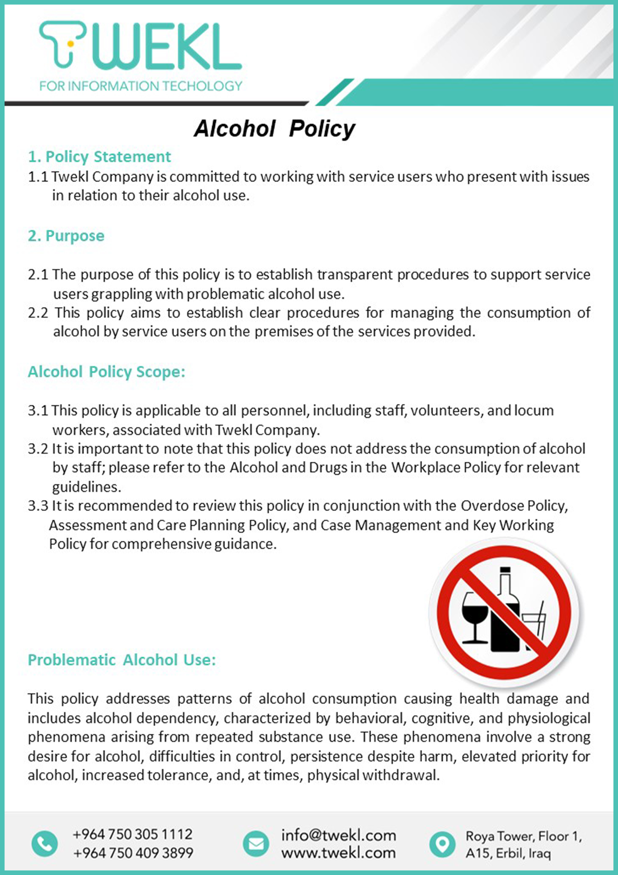 Alcohol Policy