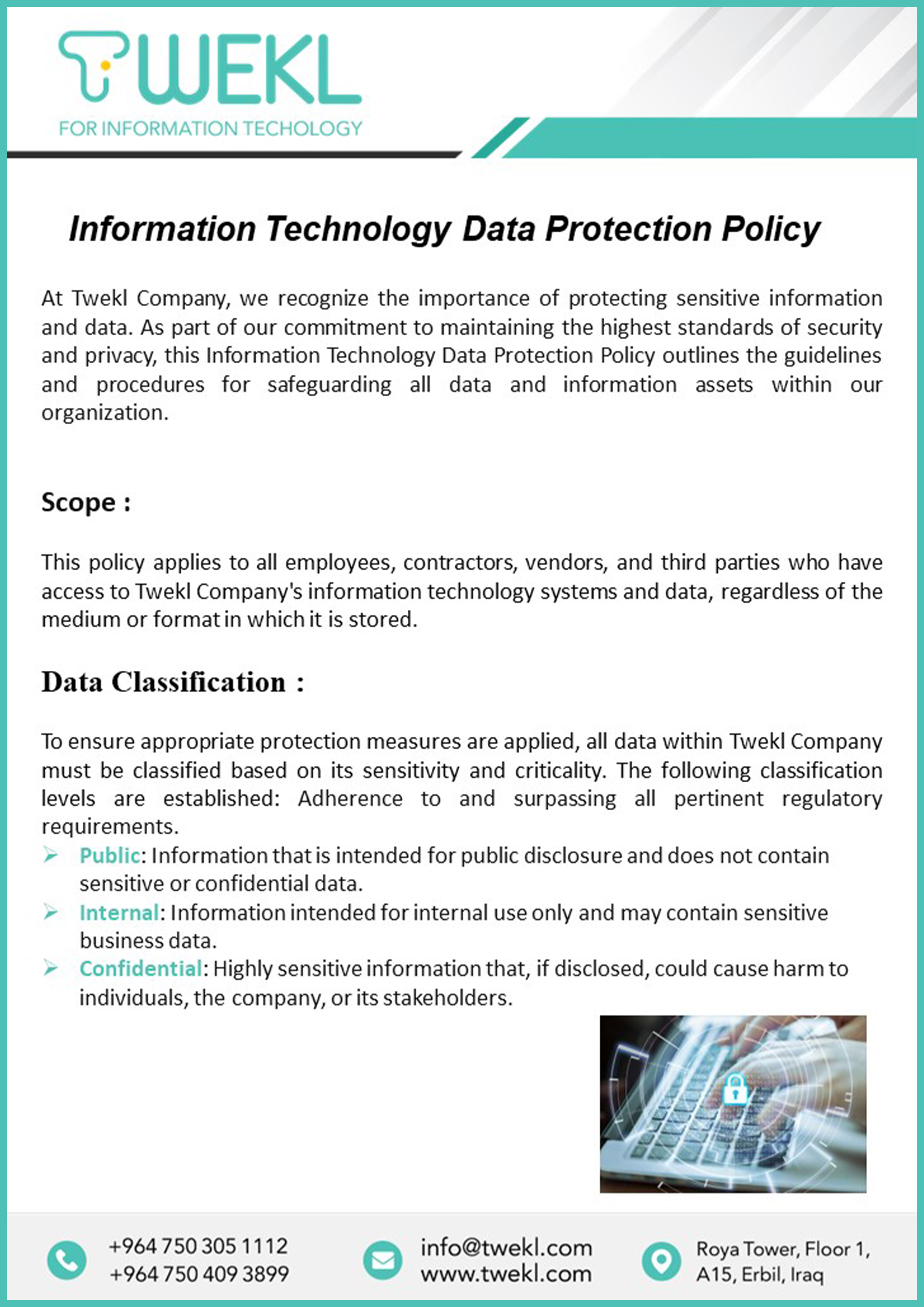 Information Technology Data Protection Policy